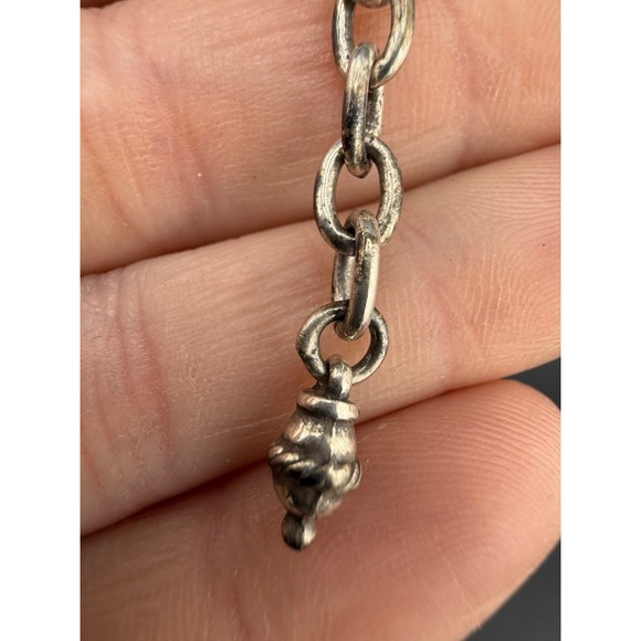 Brighton Home Is Where The Heart Is Necklace Silver Tone Flapper Opera 40" - Picture 8 of 10